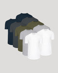 Curved Hem Classic Crew Neck 10-Pack