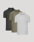 Active Short Sleeve Polo 3-Pack