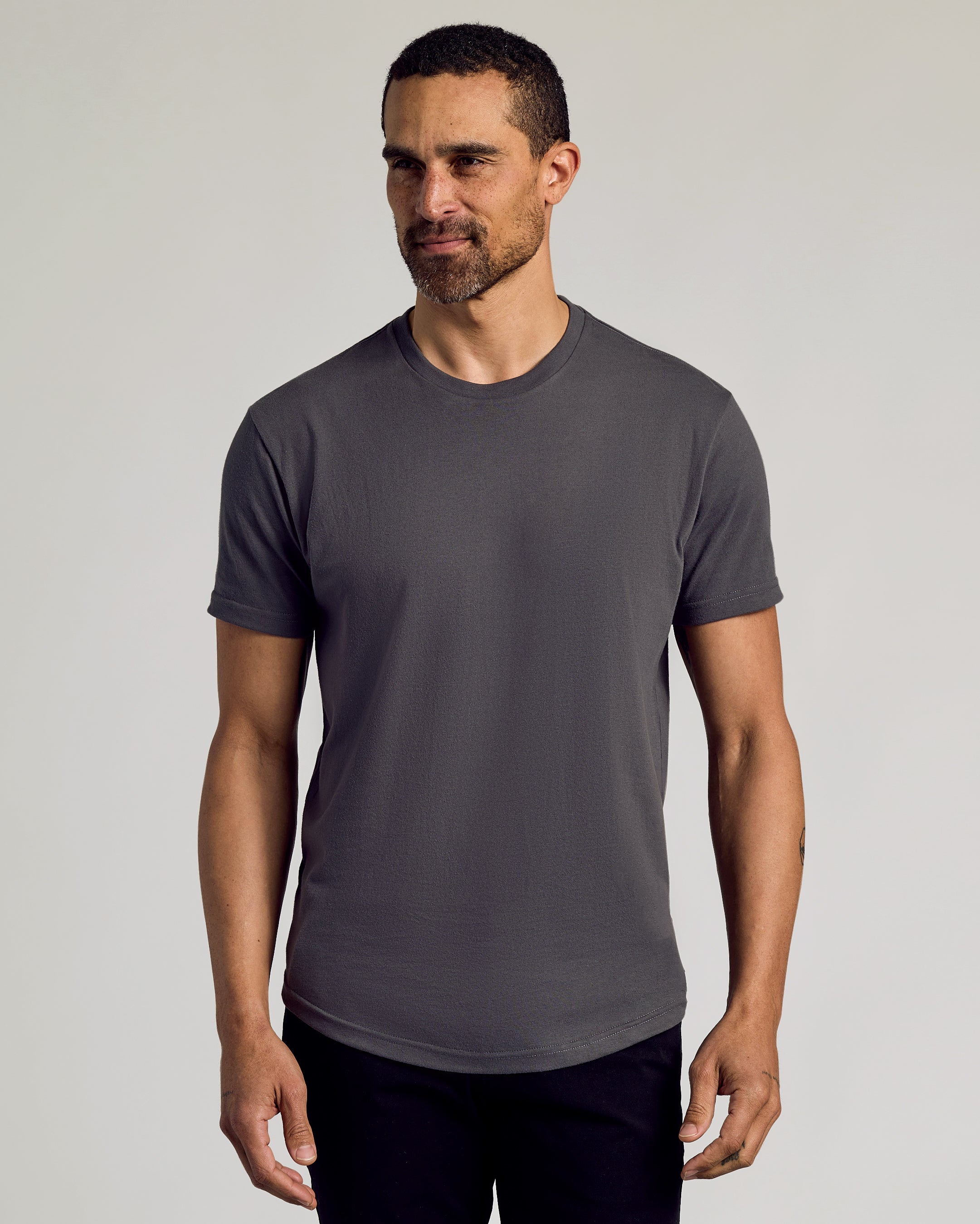 Curved Hem Classic Crew Neck 10-Pack