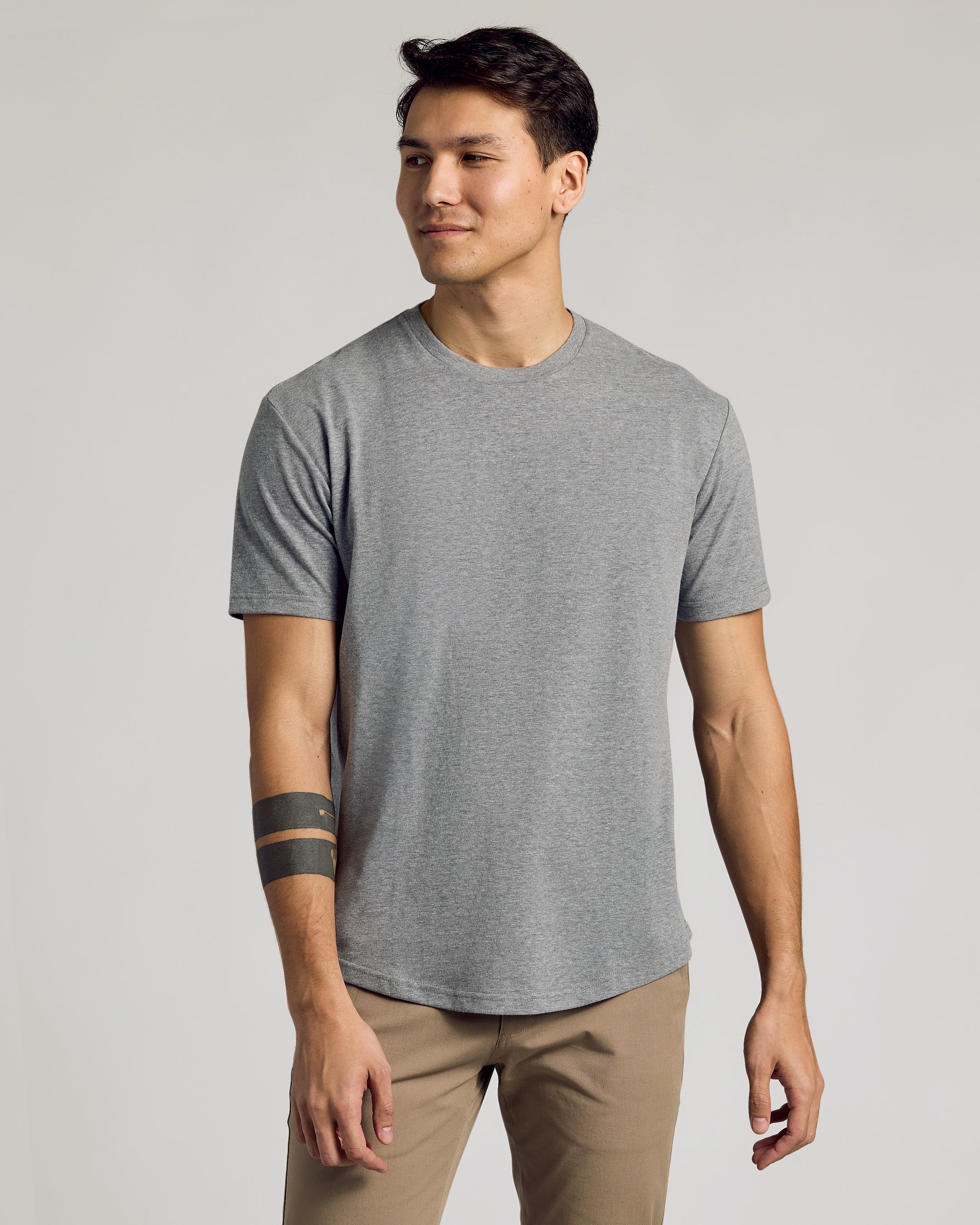 Curved Hem Classic Crew Neck 10-Pack