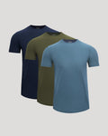 Active Curved Hem Crew 3-Pack