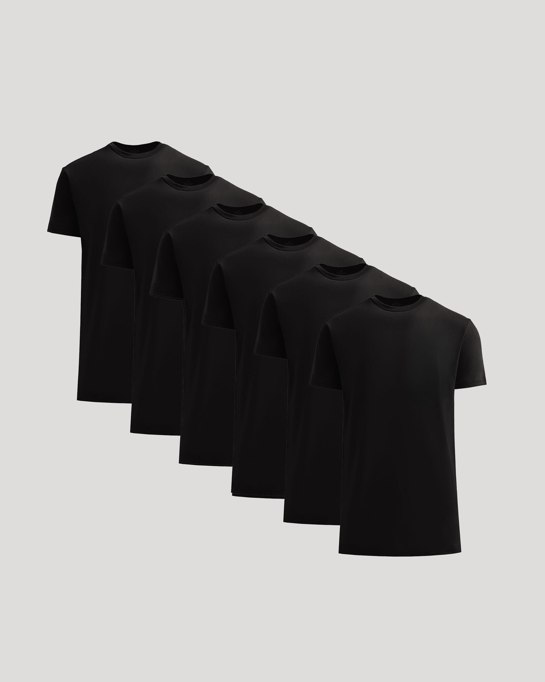 All Black Tall Heavyweight Crew 6-Pack