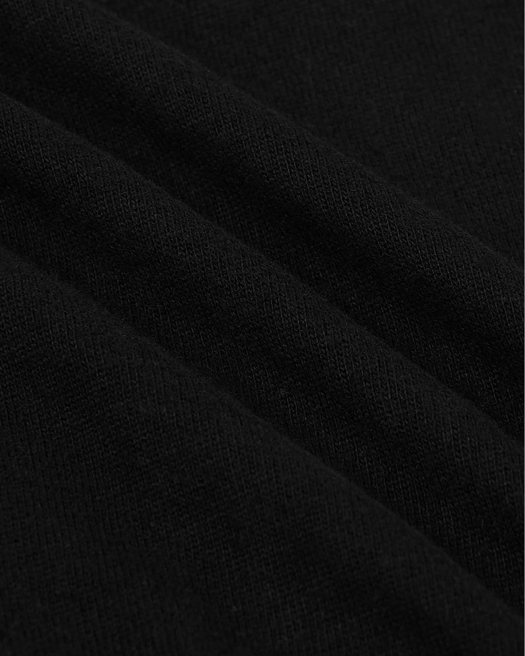 Black Tall Heavyweight Curved Hem Crew