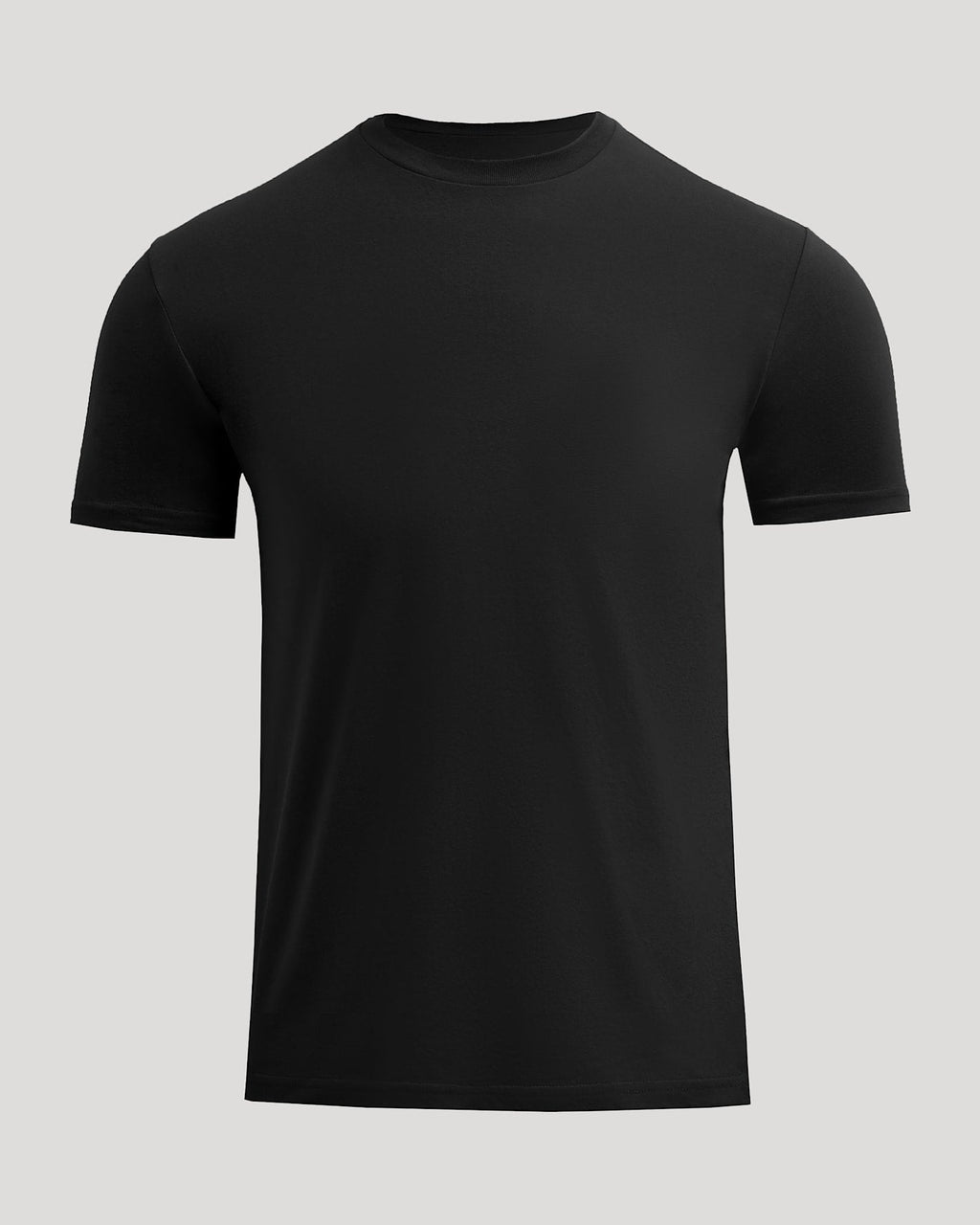 Black Short Classic Crew Neck