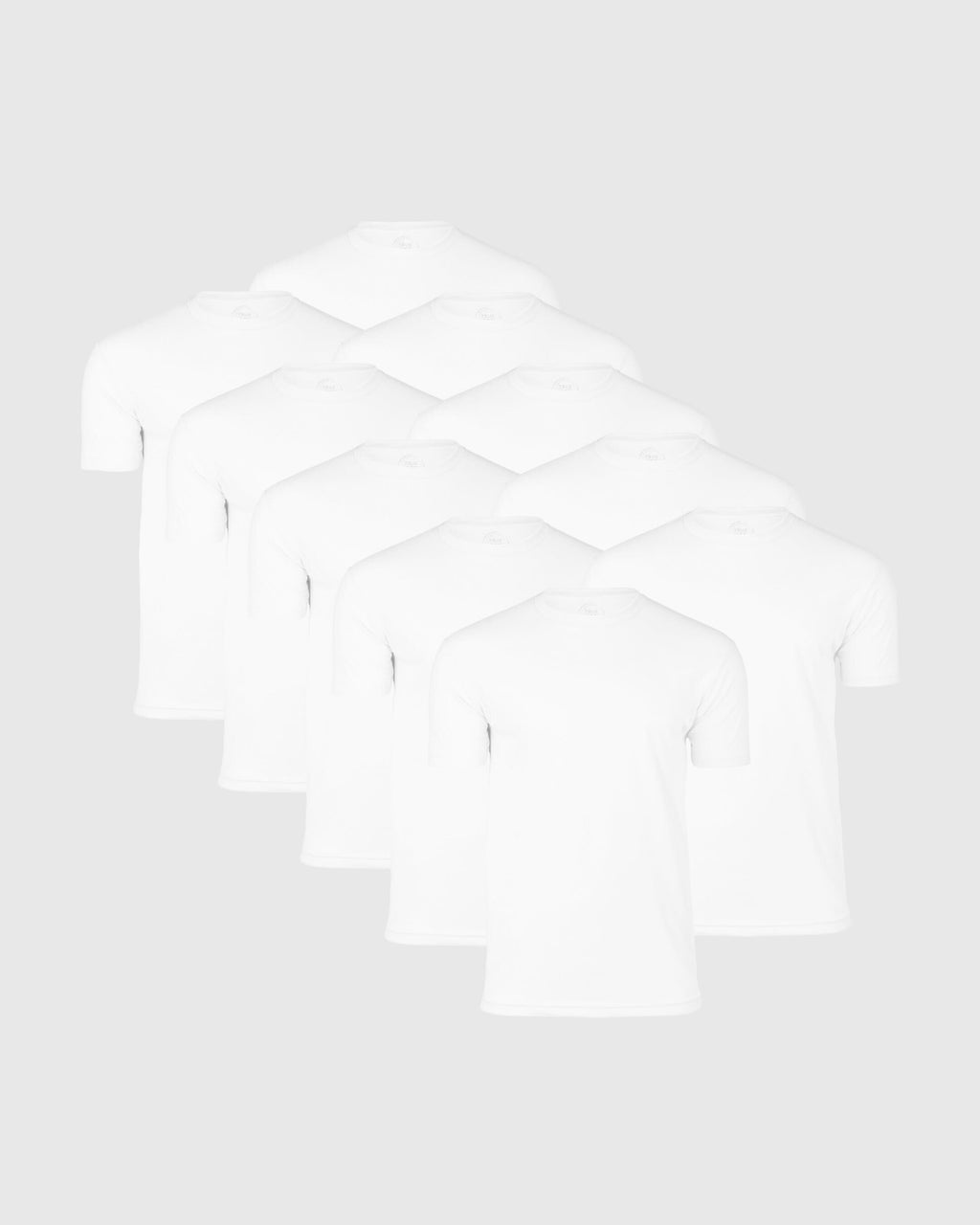 All White Classic Crews 10-Pack