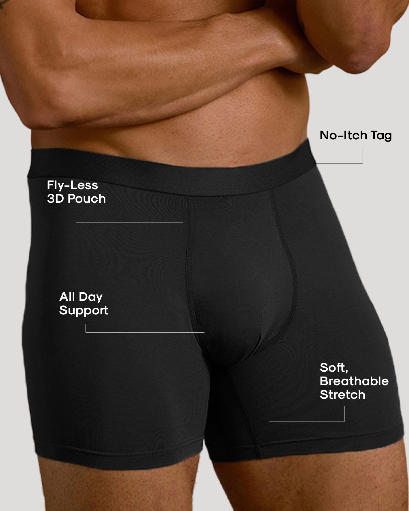 Black Boxer Briefs 6-Pack