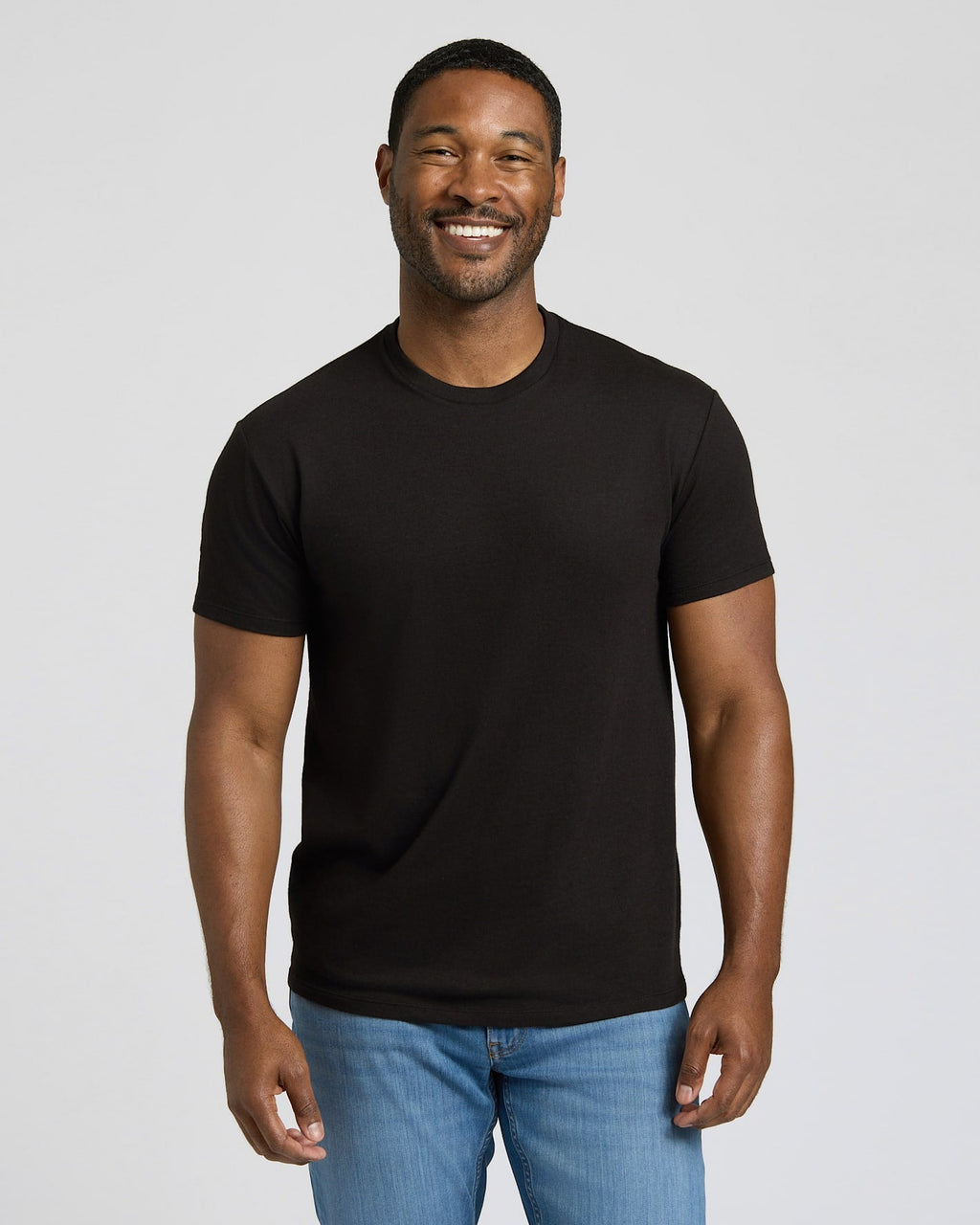 Black & White Short Classic Crew Neck 6-Pack