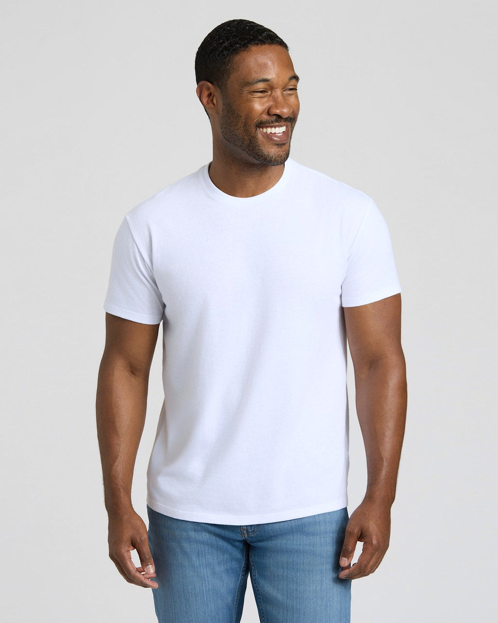 All White Short Classic Crew Neck 6-Pack