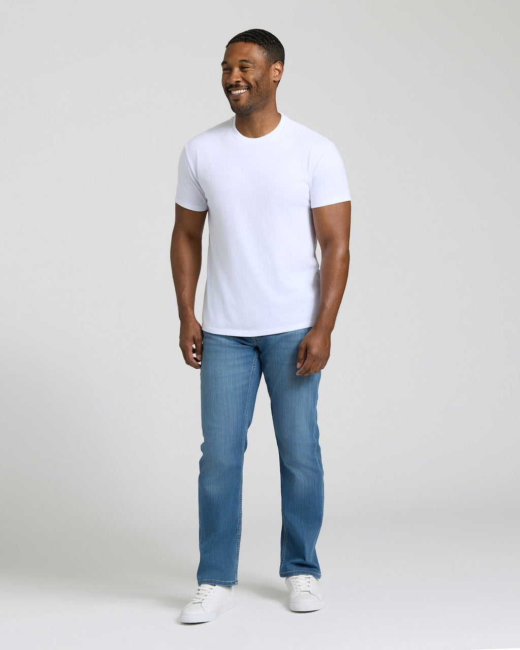 All White Short Classic Crew Neck 6-Pack