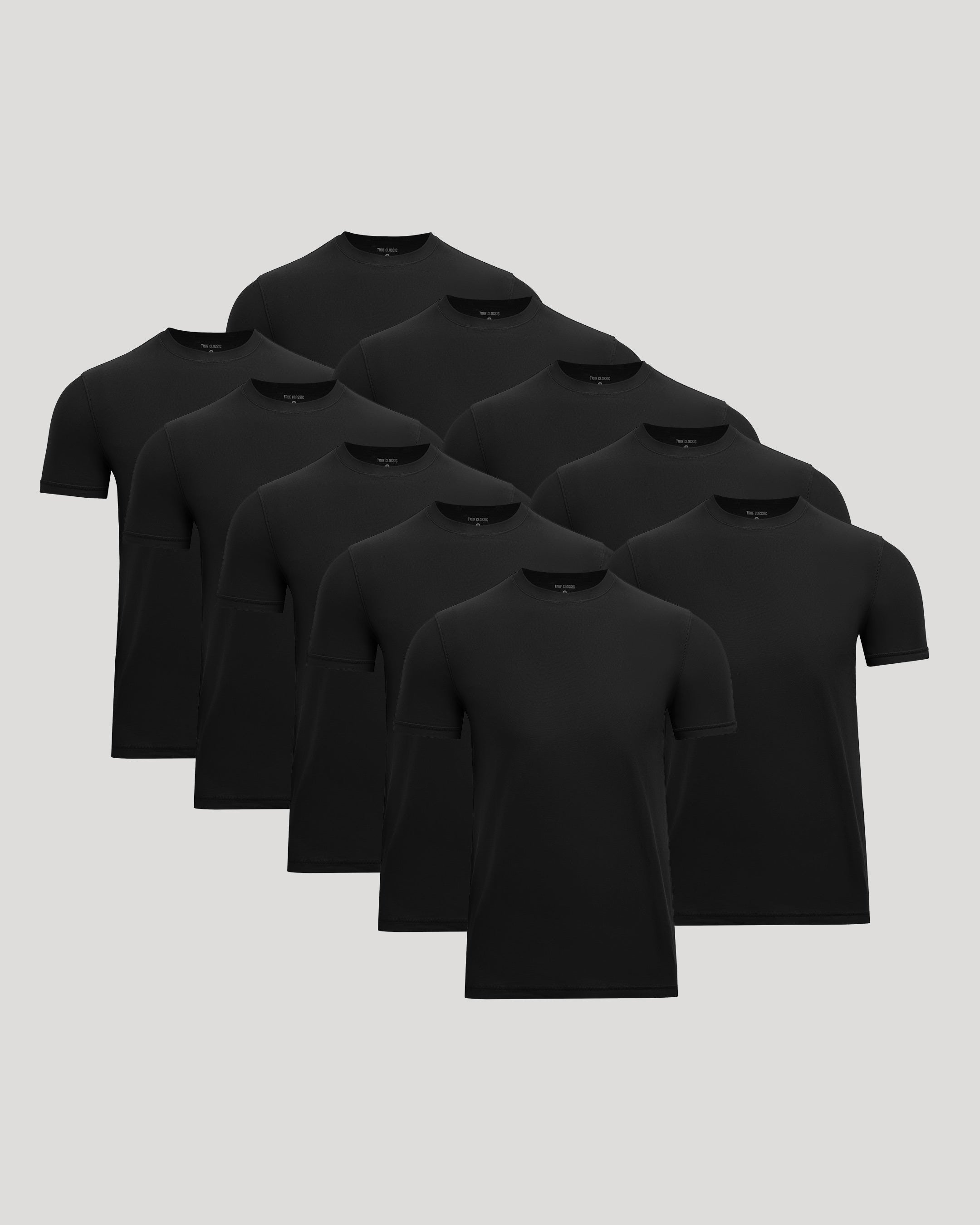 All Black Active Crew 10-Pack