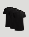All Black Tall Heavyweight Crew 3-Pack