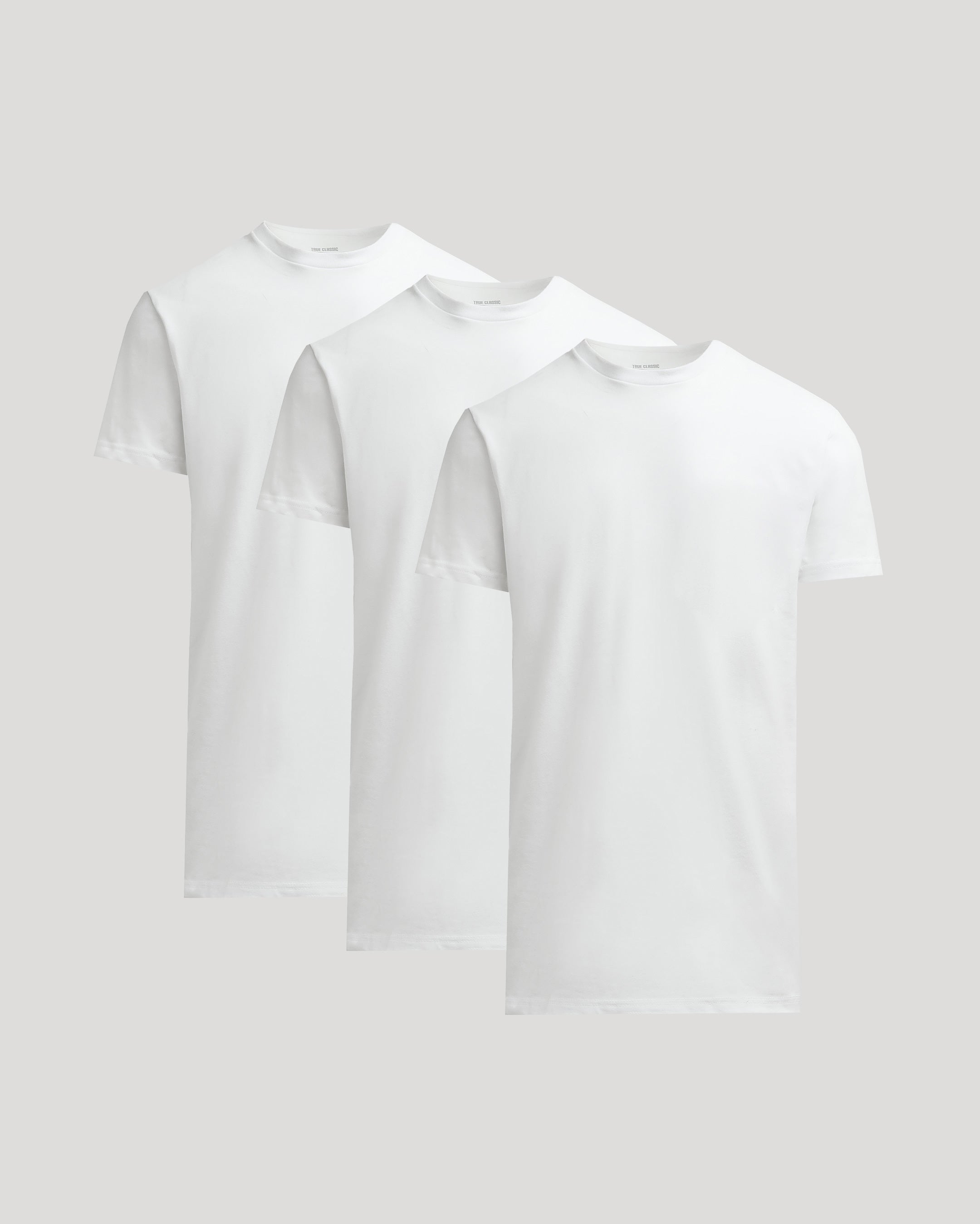 All White Tall Heavyweight Crew 3-Pack