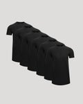 All Black Tall Active Curved Hem Crew 6-Pack
