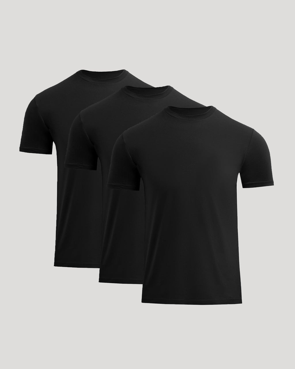 All Black Short Classic Crew Neck 3-Pack