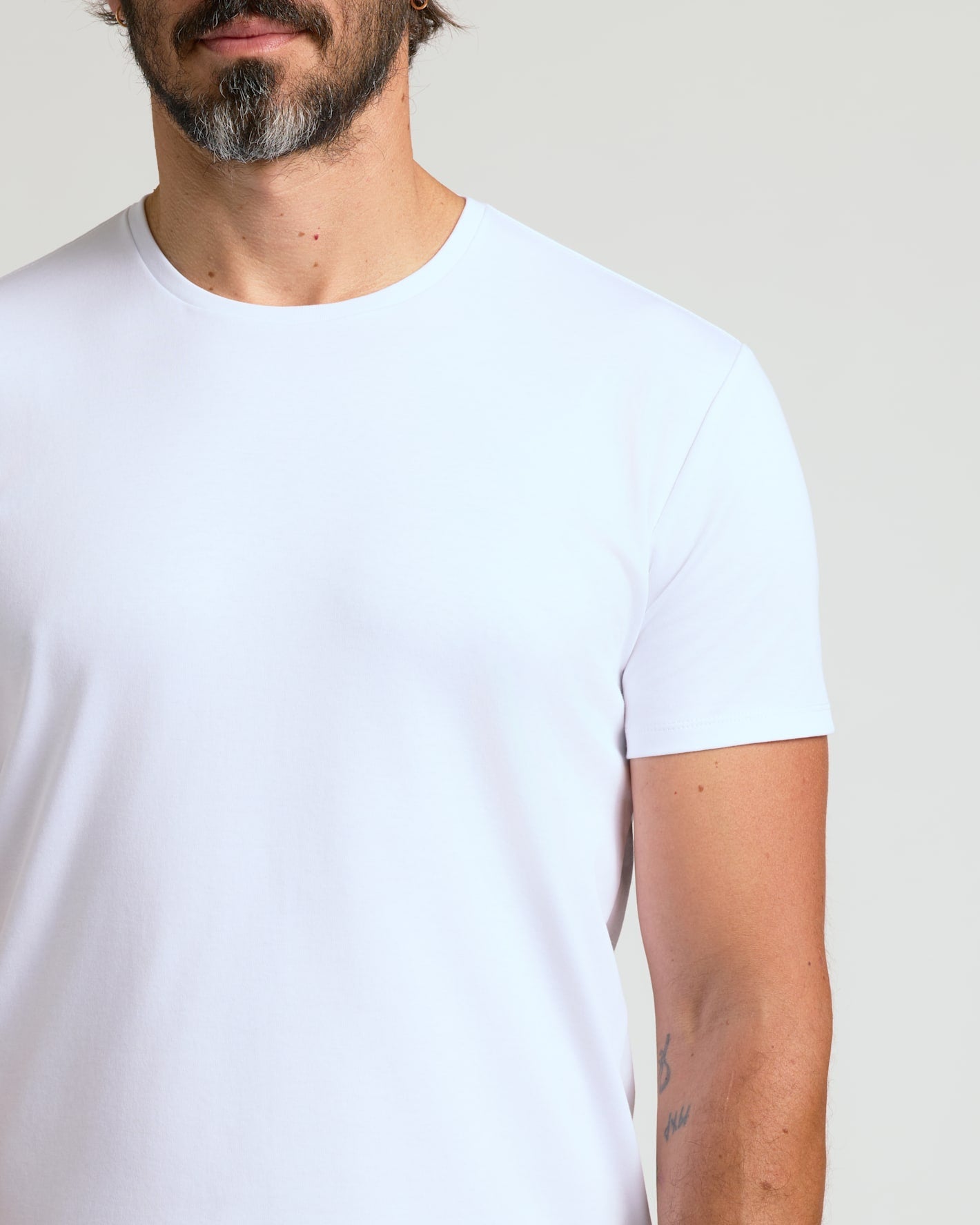 Pima Cotton Blend Curved Hem Crew 7-Pack