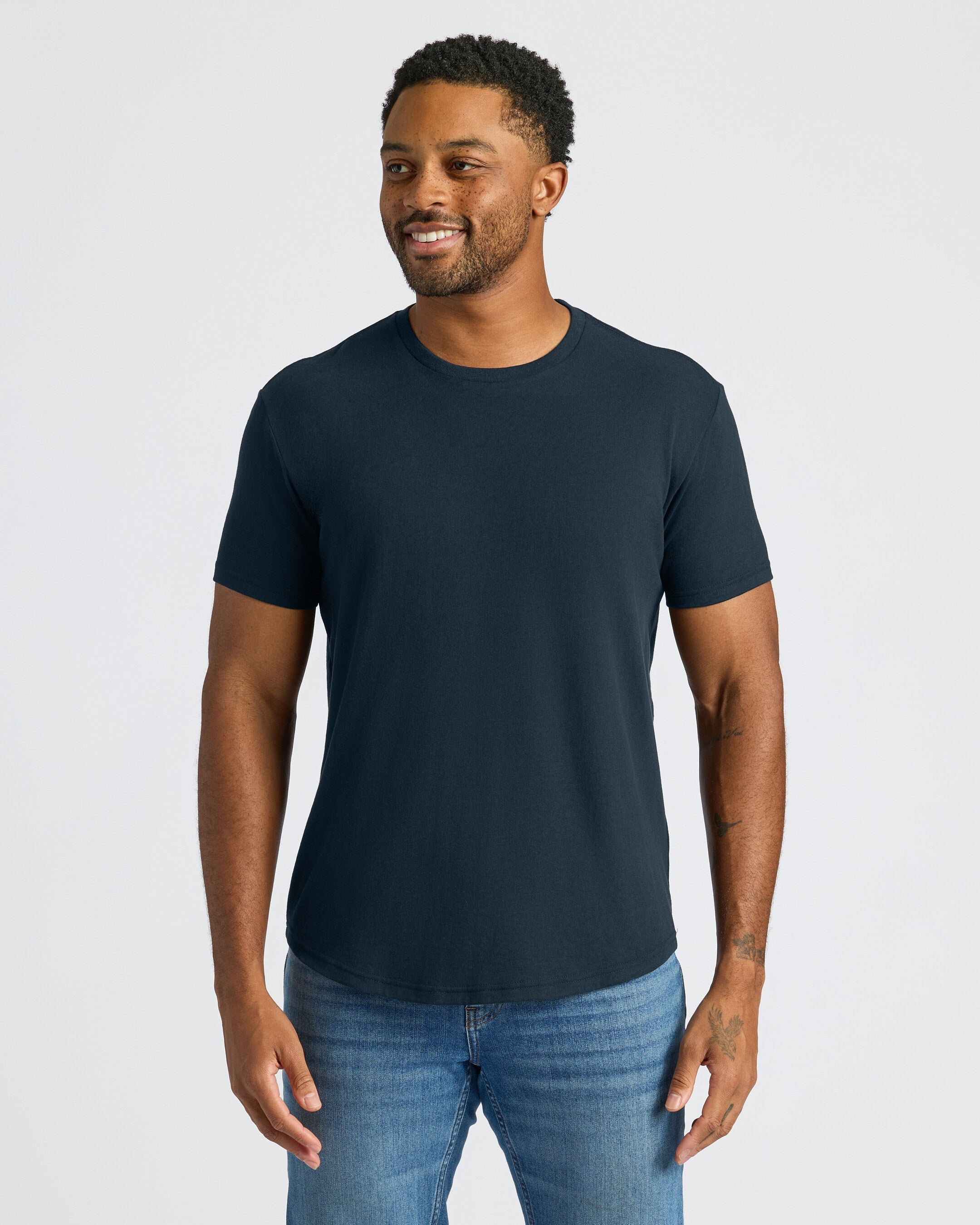 Curved Hem Classic Crew Neck 10-Pack