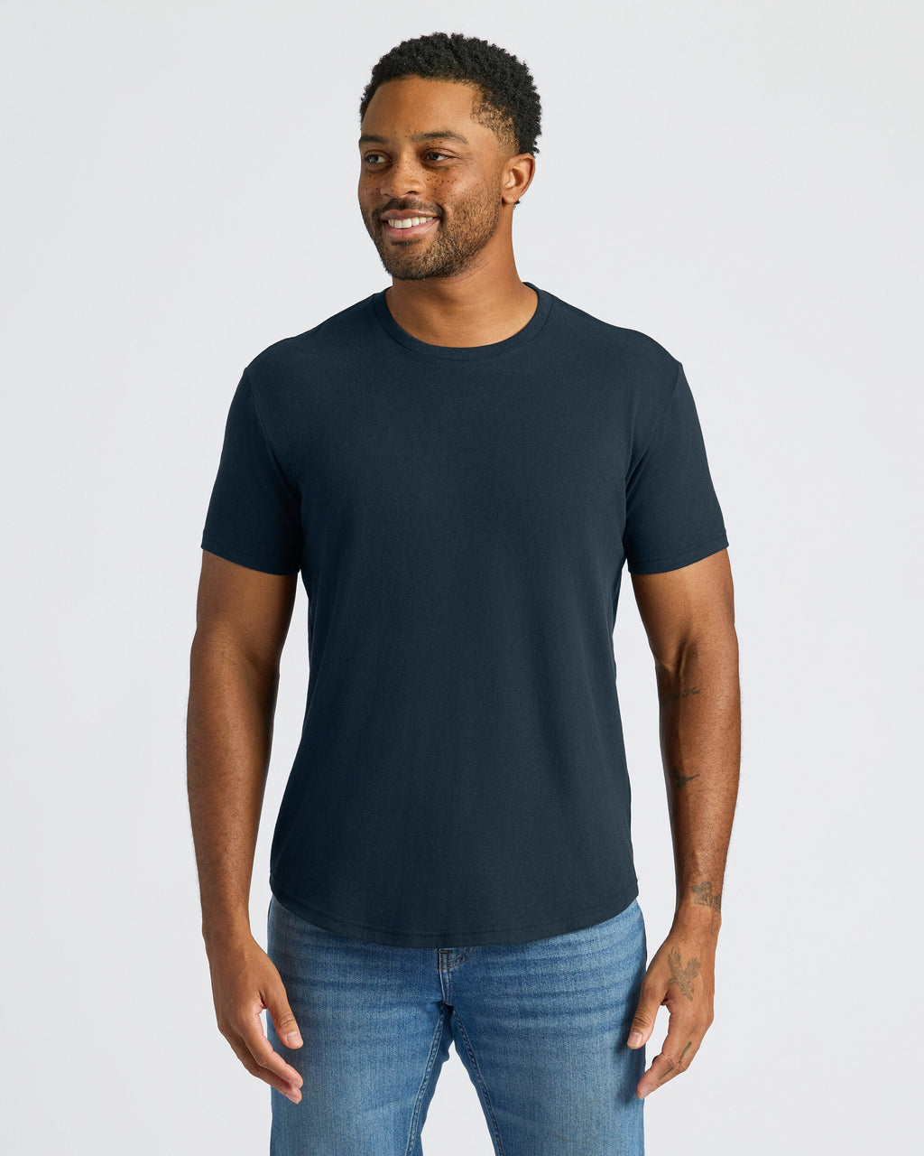 Classic Curved Hem Crew Neck 6-Pack