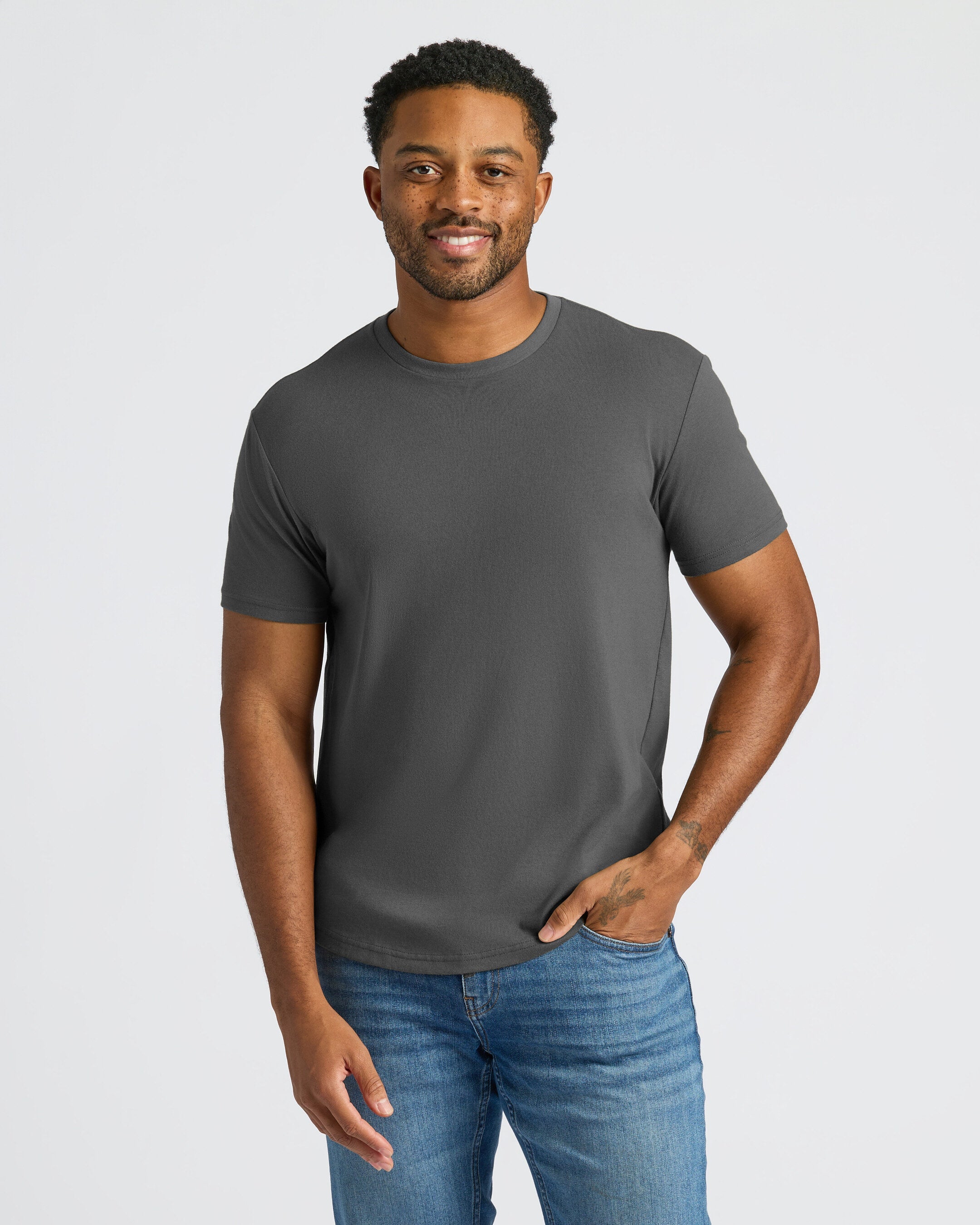 Curved Hem Classic Crew Neck 10-Pack