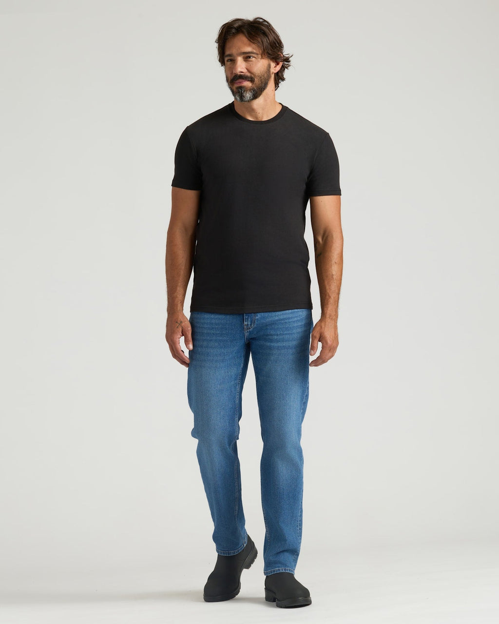 All Black Heavyweight Crew 6-Pack