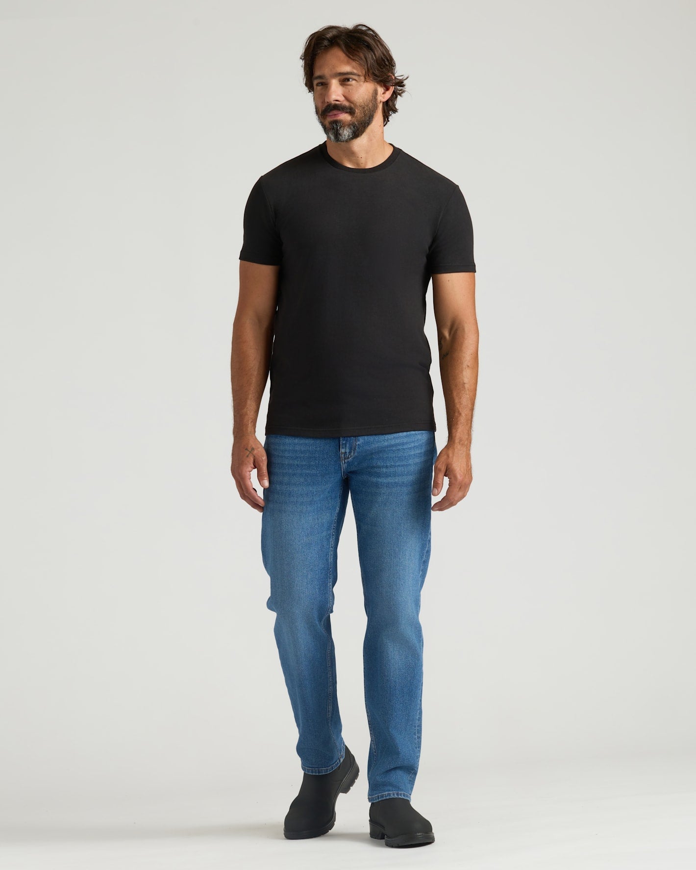 All Black Heavyweight Crew 3-Pack