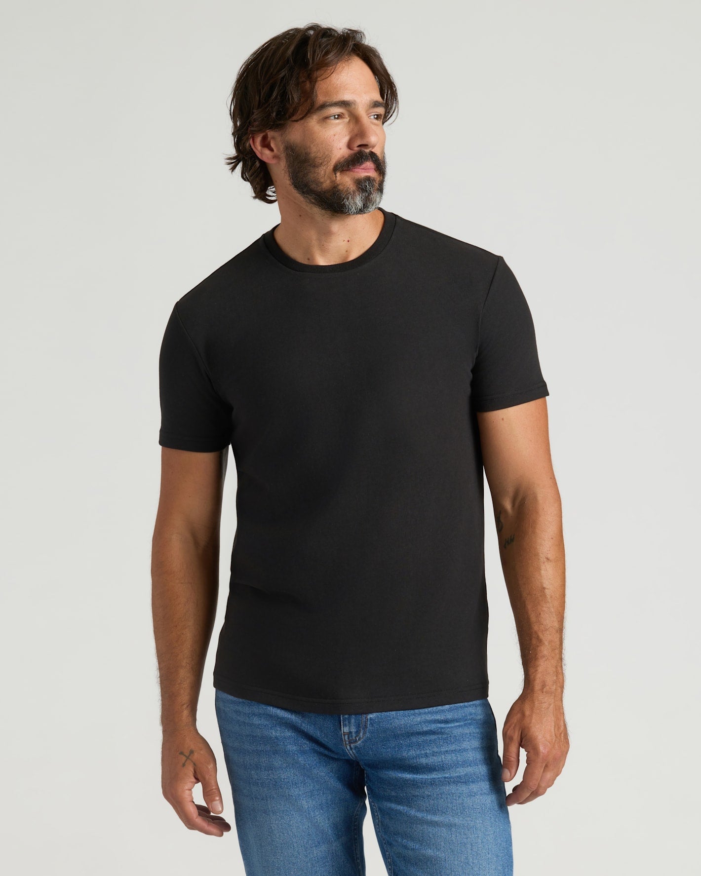 All Black Heavyweight Crew 3-Pack