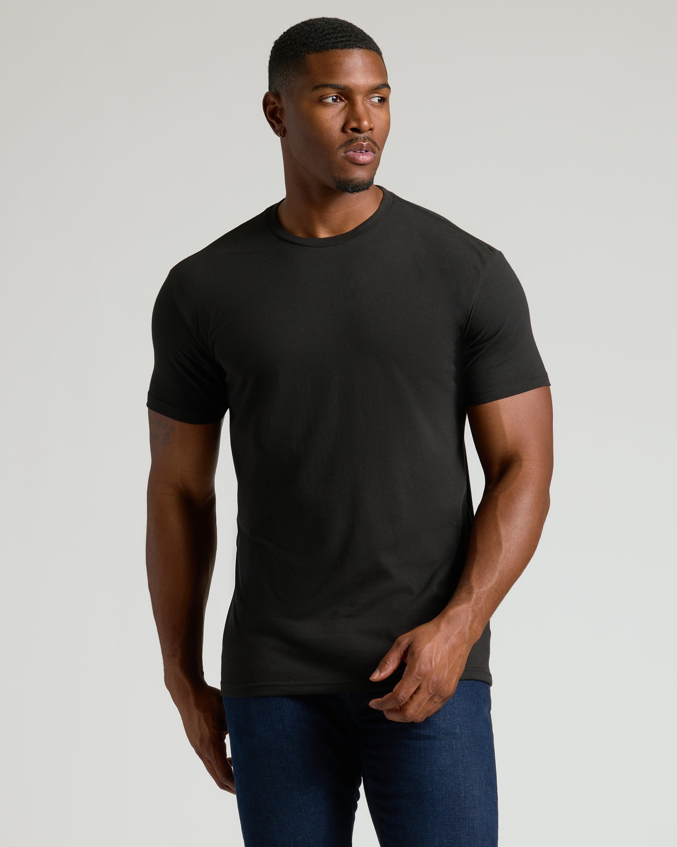 Classic Tall Straight Hem Crew Neck T-Shirt 3-Pack