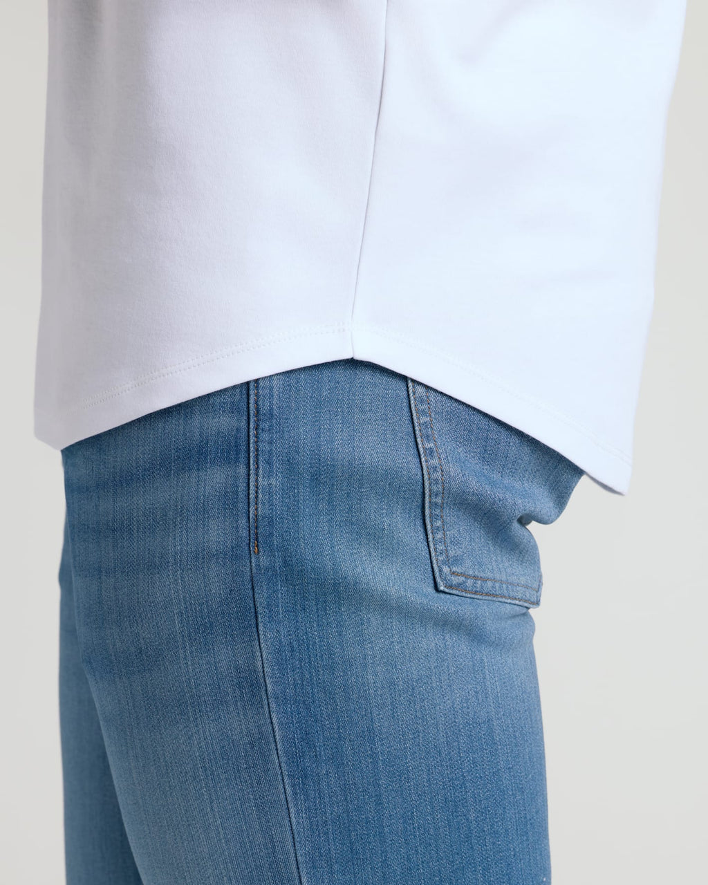 Tall Pima Cotton Blend Curved Hem Crew 7-Pack