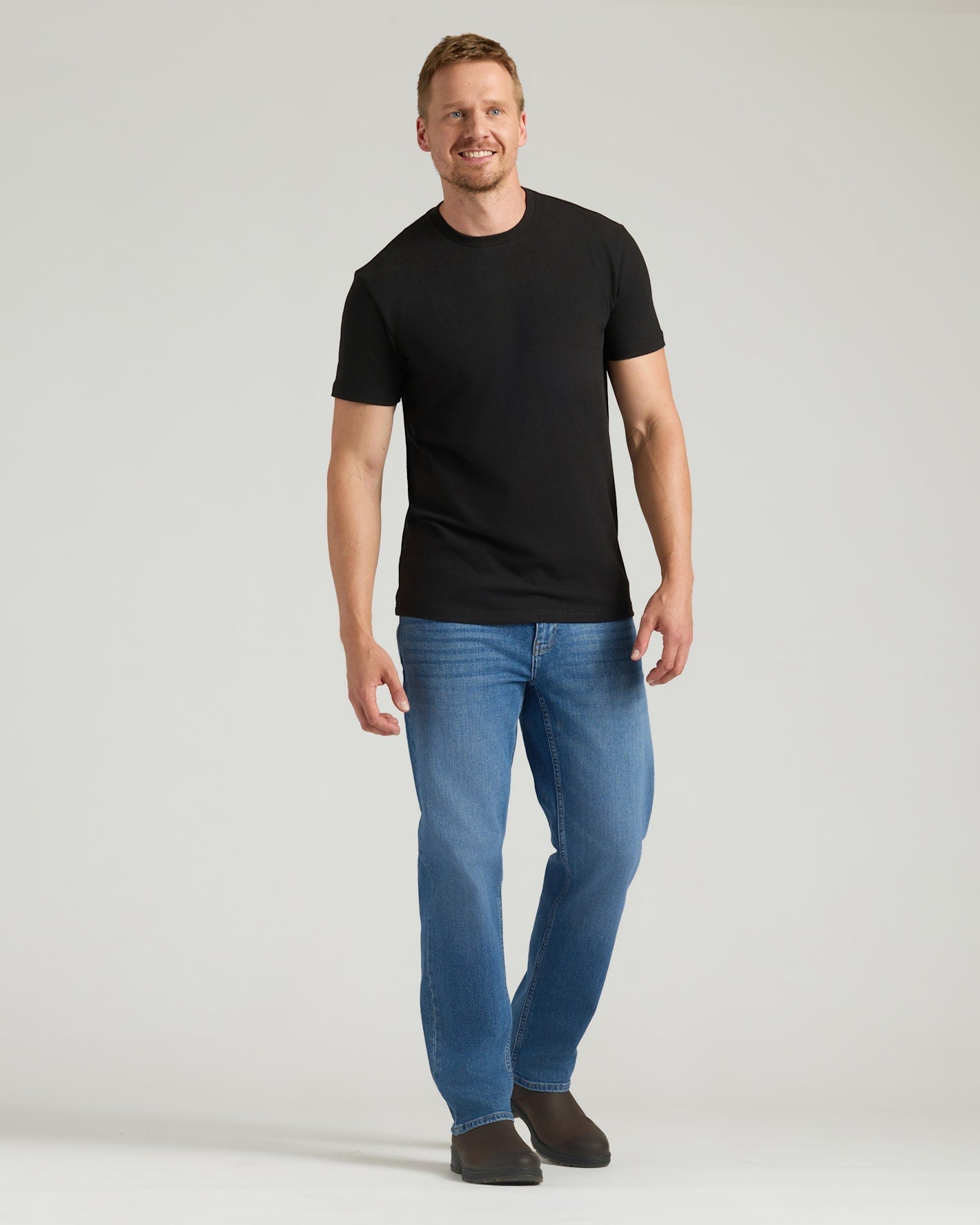 All Black Tall Heavyweight Crew 3-Pack