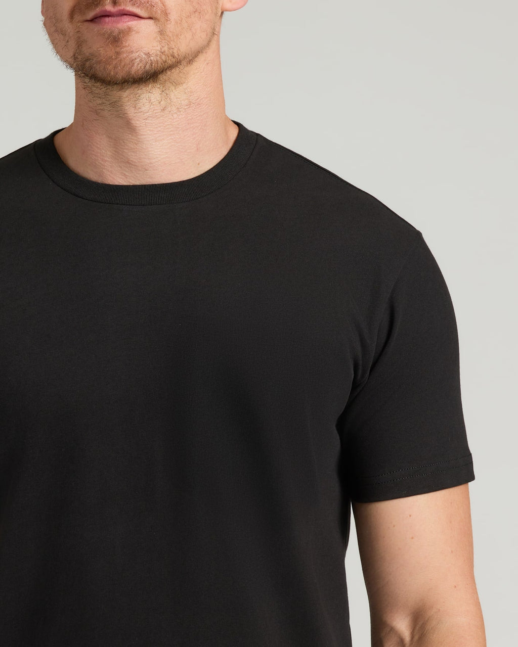 All Black Tall Heavyweight Crew 3-Pack