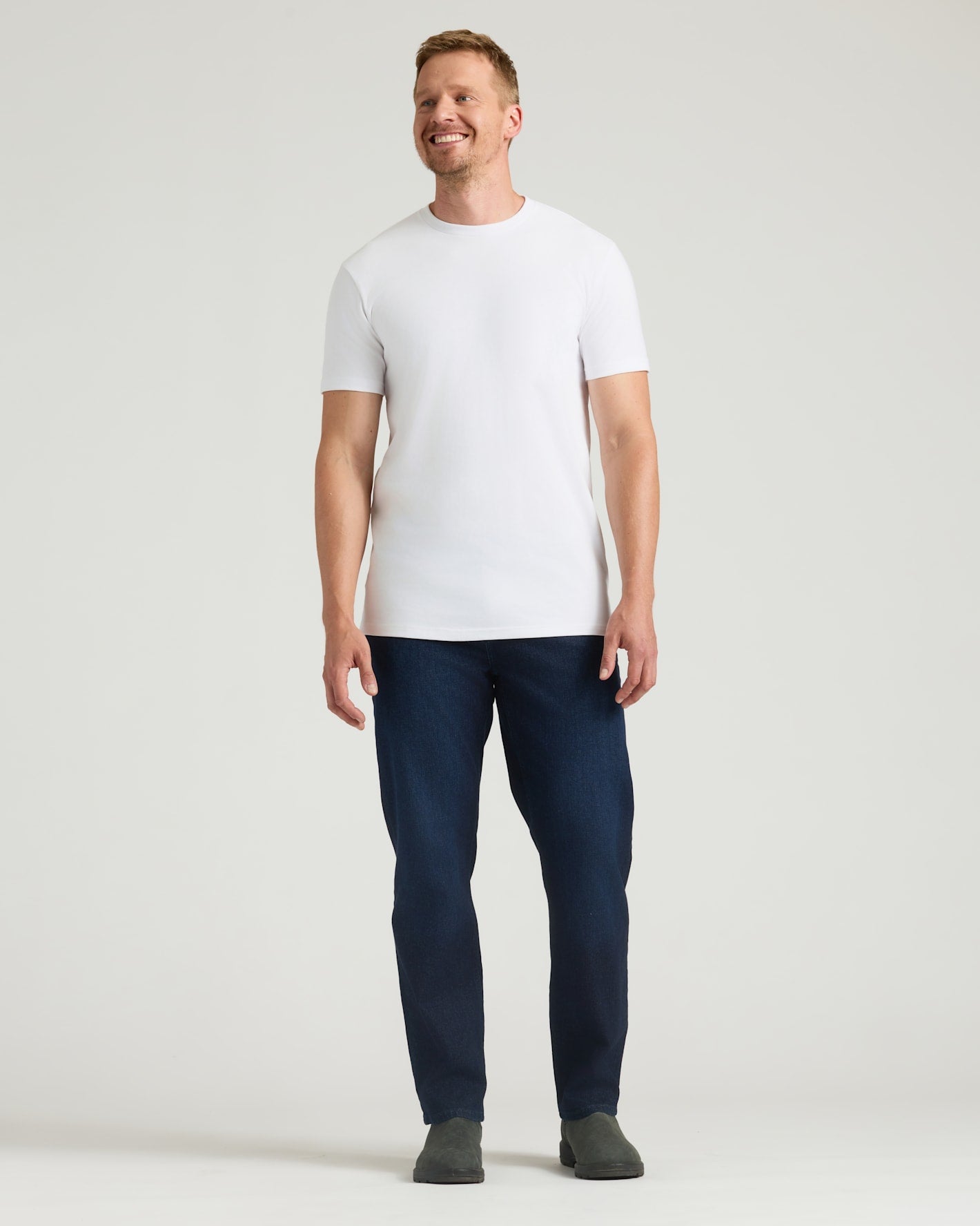 All White Tall Heavyweight Crew 3-Pack