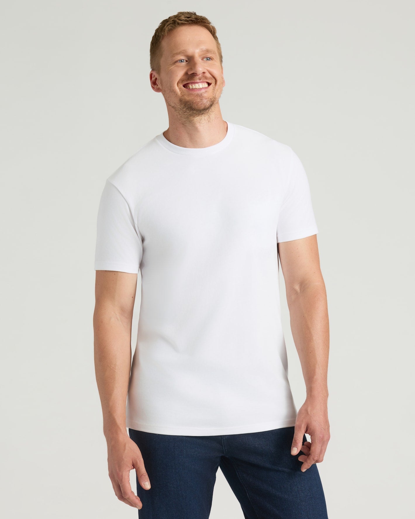 All White Tall Heavyweight Crew 3-Pack