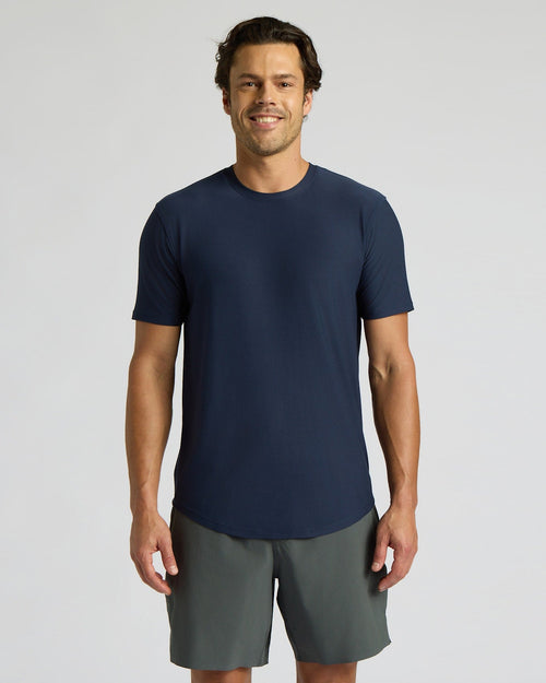 Active Curved Hem Crew 3-Pack