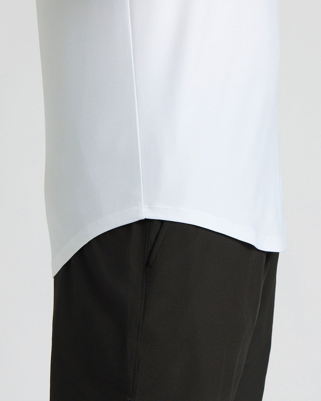 All White Active Curved Hem Crew 6-Pack