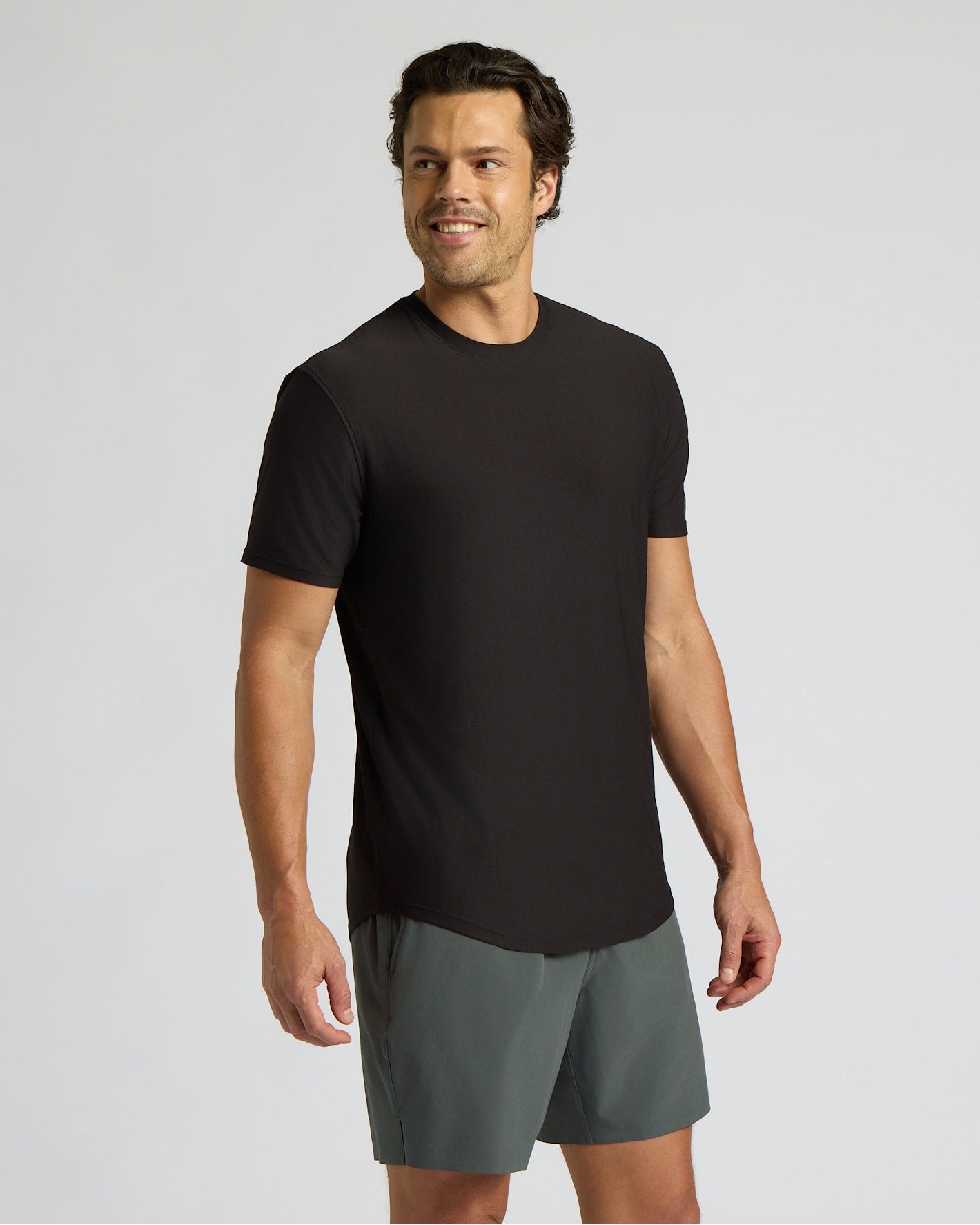 Active Curved Hem Crew 3-Pack