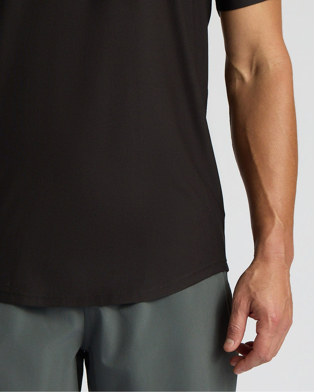 All Black Active Curved Hem Crew 3-Pack