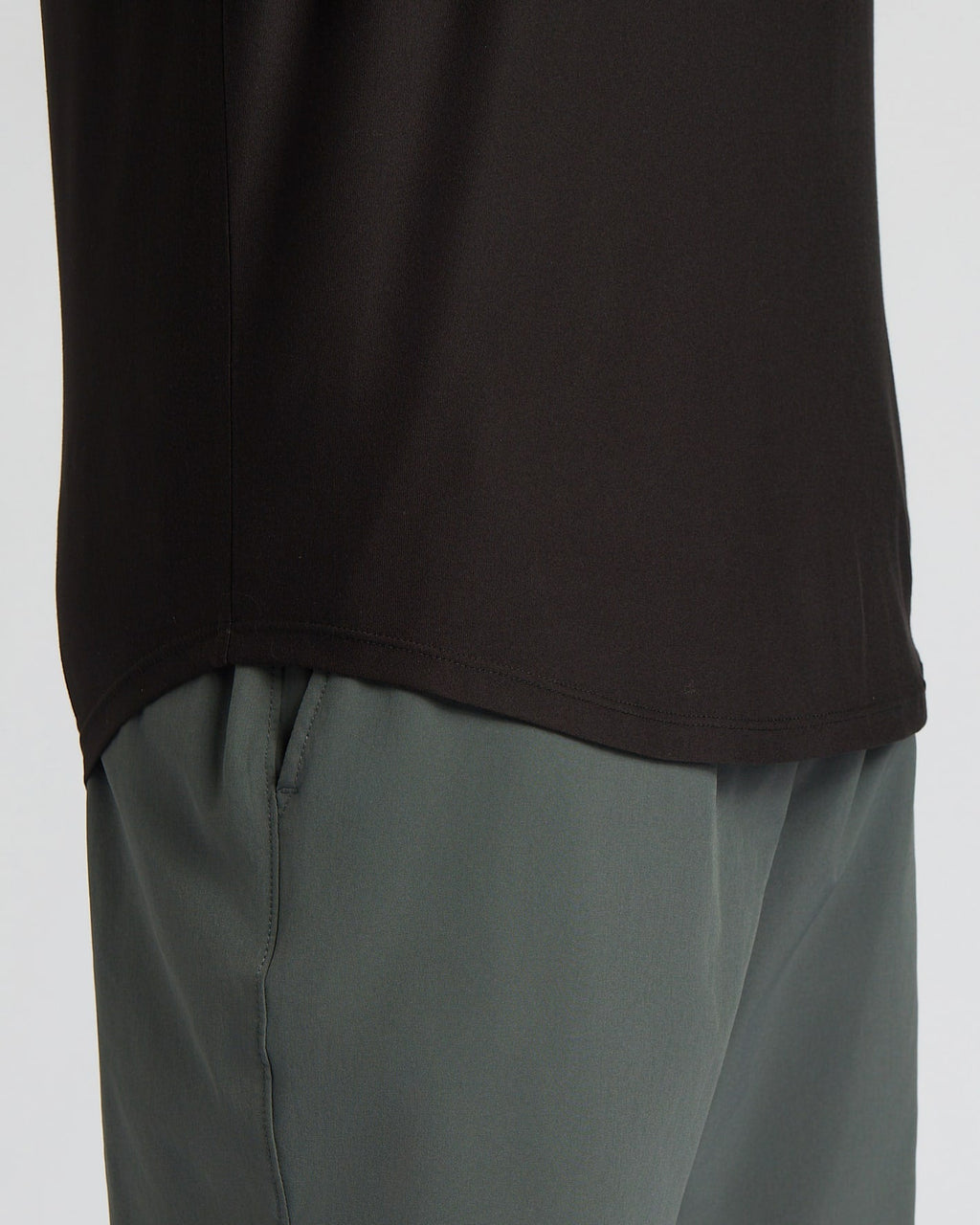 All Black Active Curved Hem Crew 6-Pack