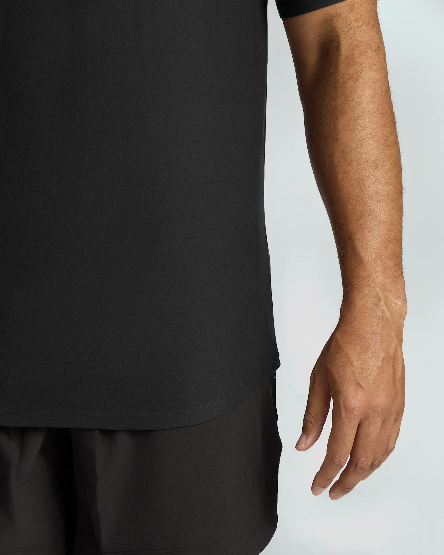 All Black Tall Active Curved Hem Crew 6-Pack