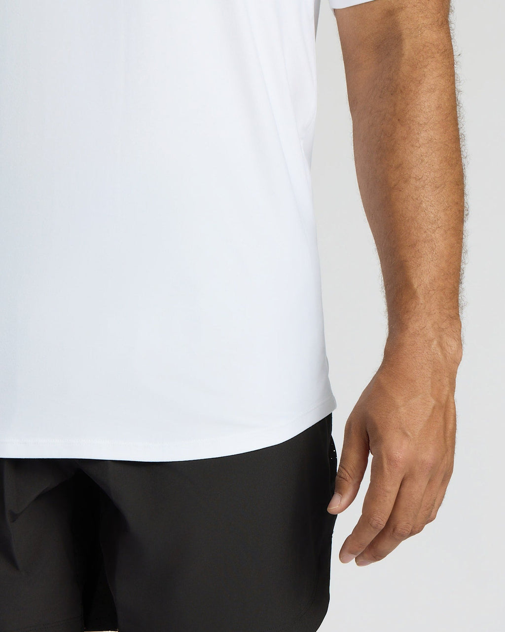 All White Tall Active Curved Hem Crew 6-Pack