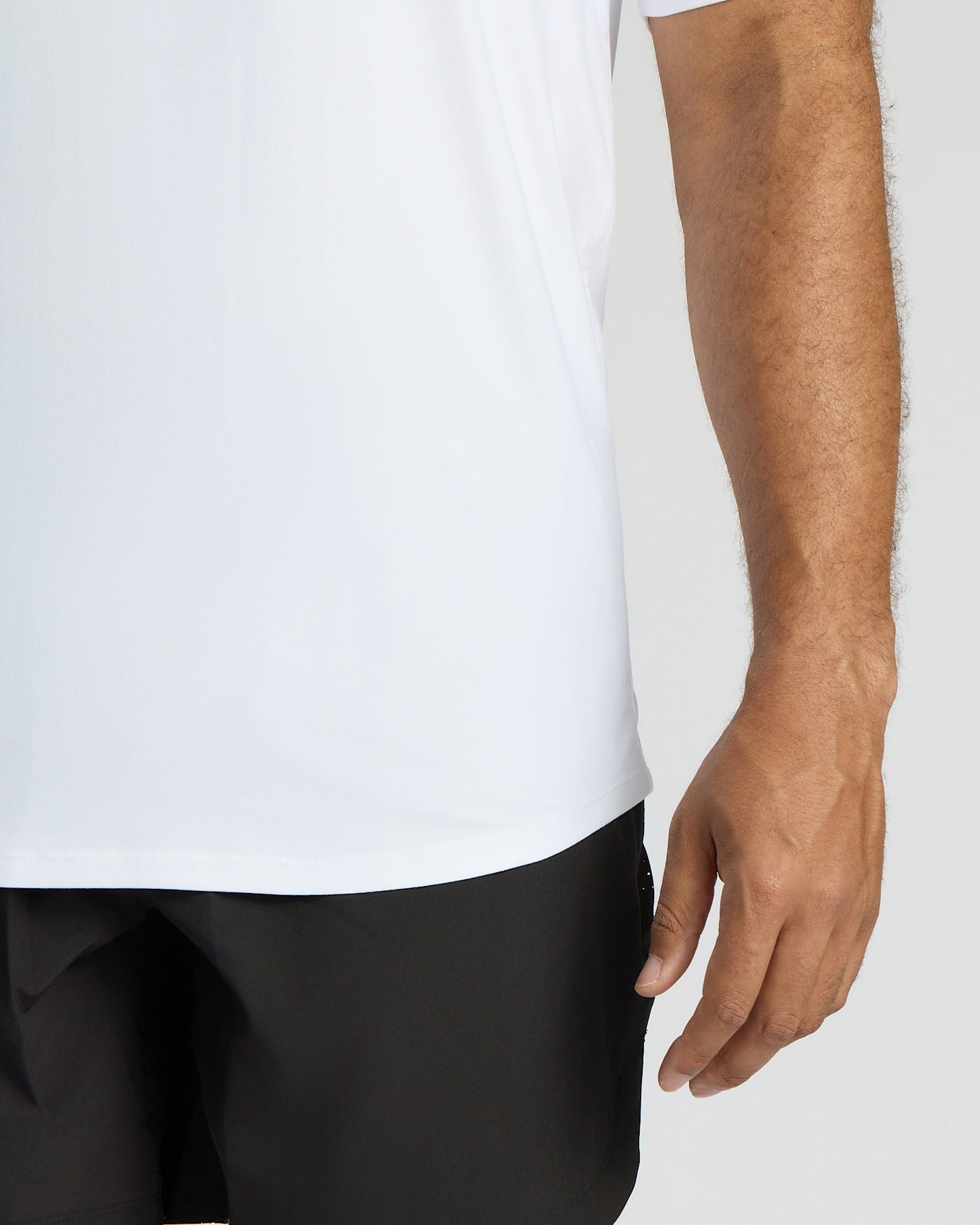 All White Tall Active Curved Hem Crew 6-Pack