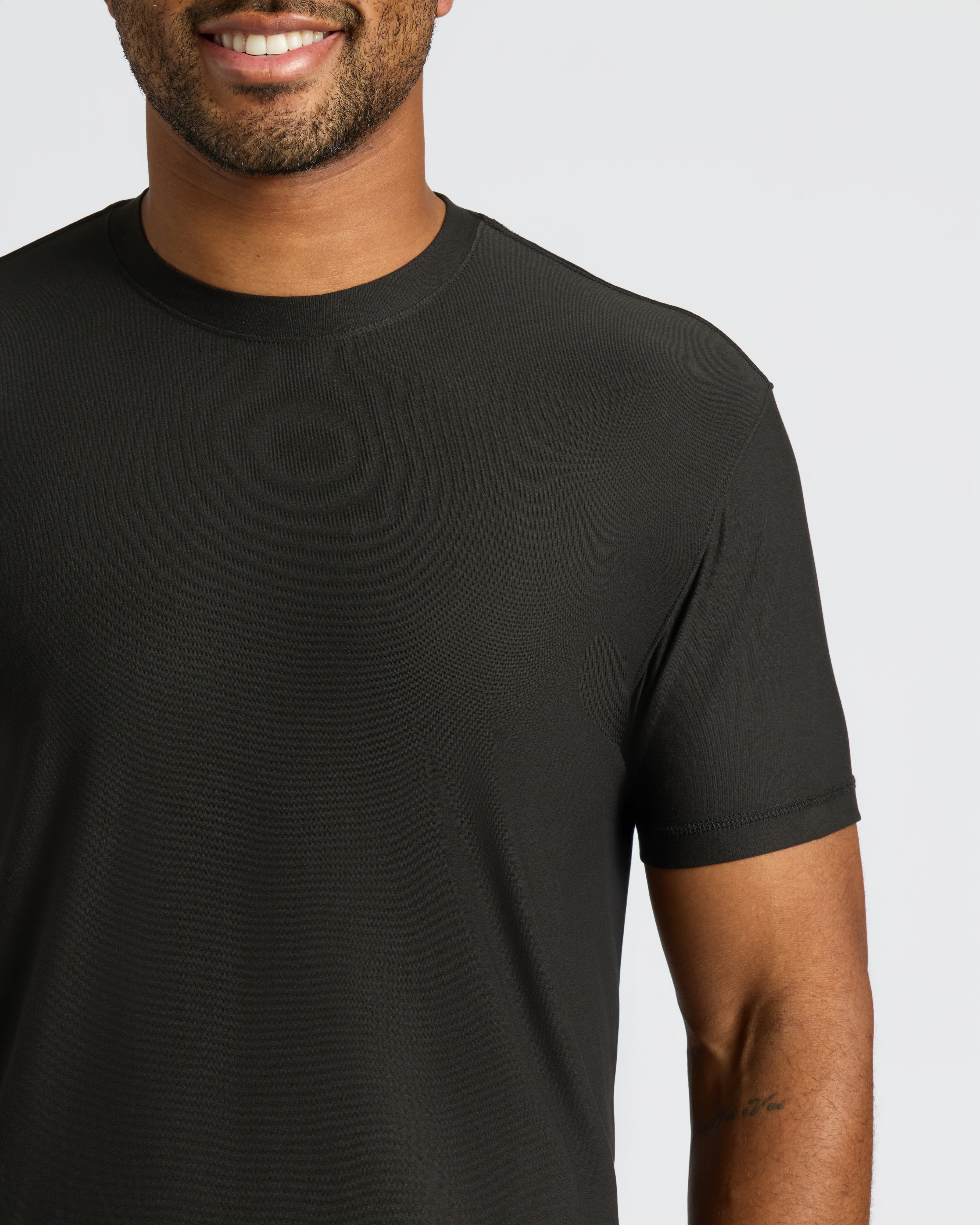 All Black Active Crew 10-Pack