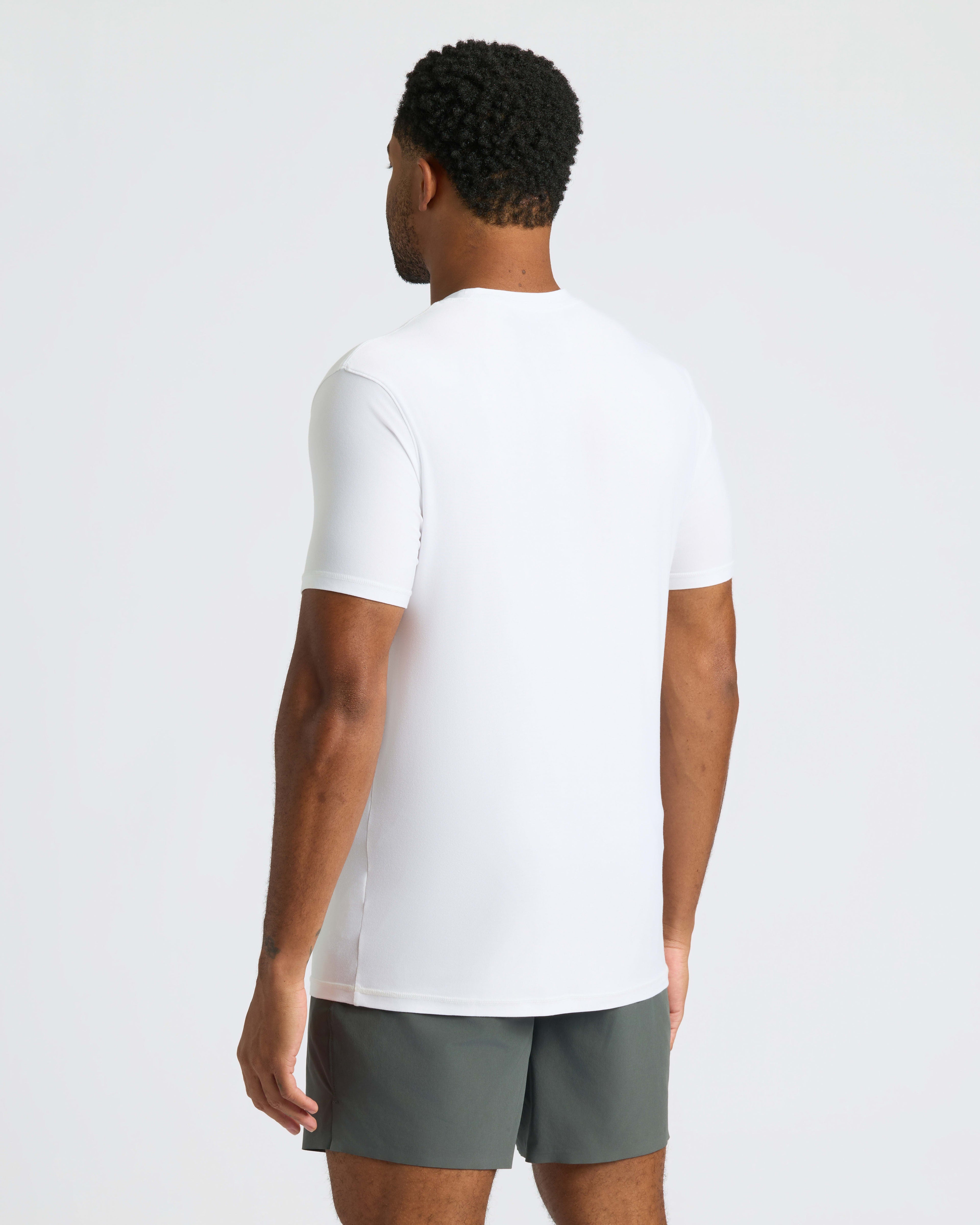 All White Active Crew Neck 6-Pack