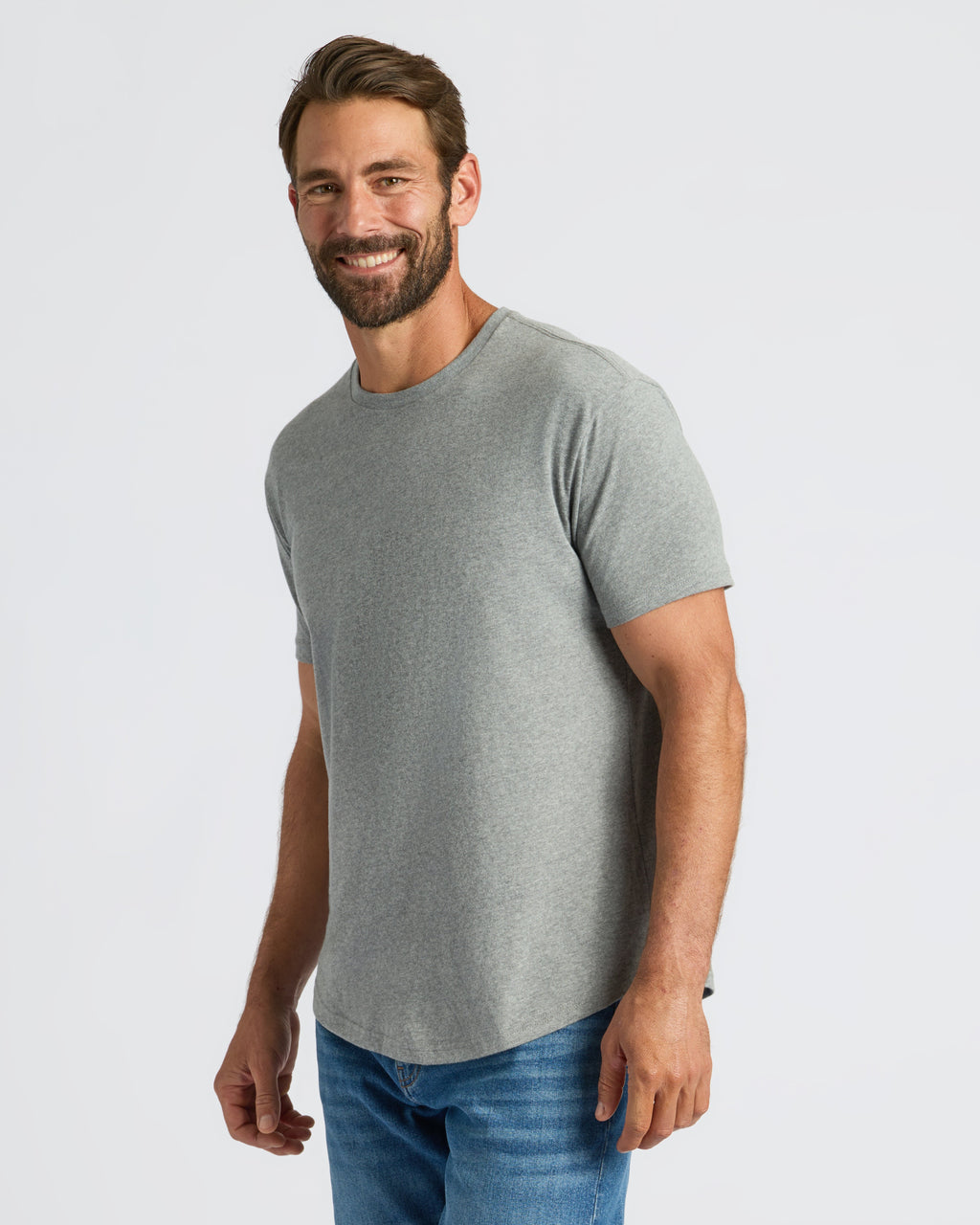 Classic Curved Hem Crew Neck 3-Pack