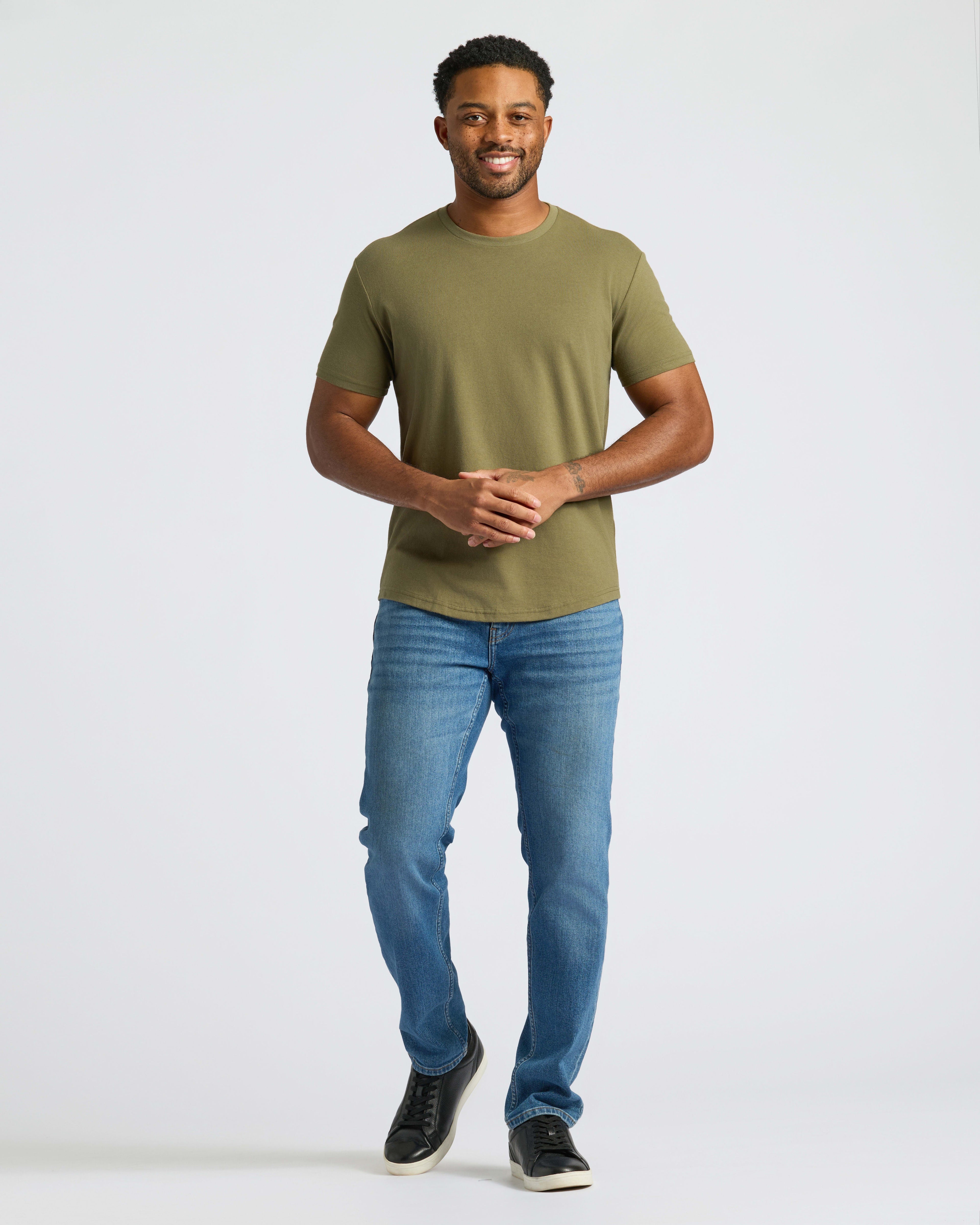 Curved Hem Classic Crew Neck 10-Pack