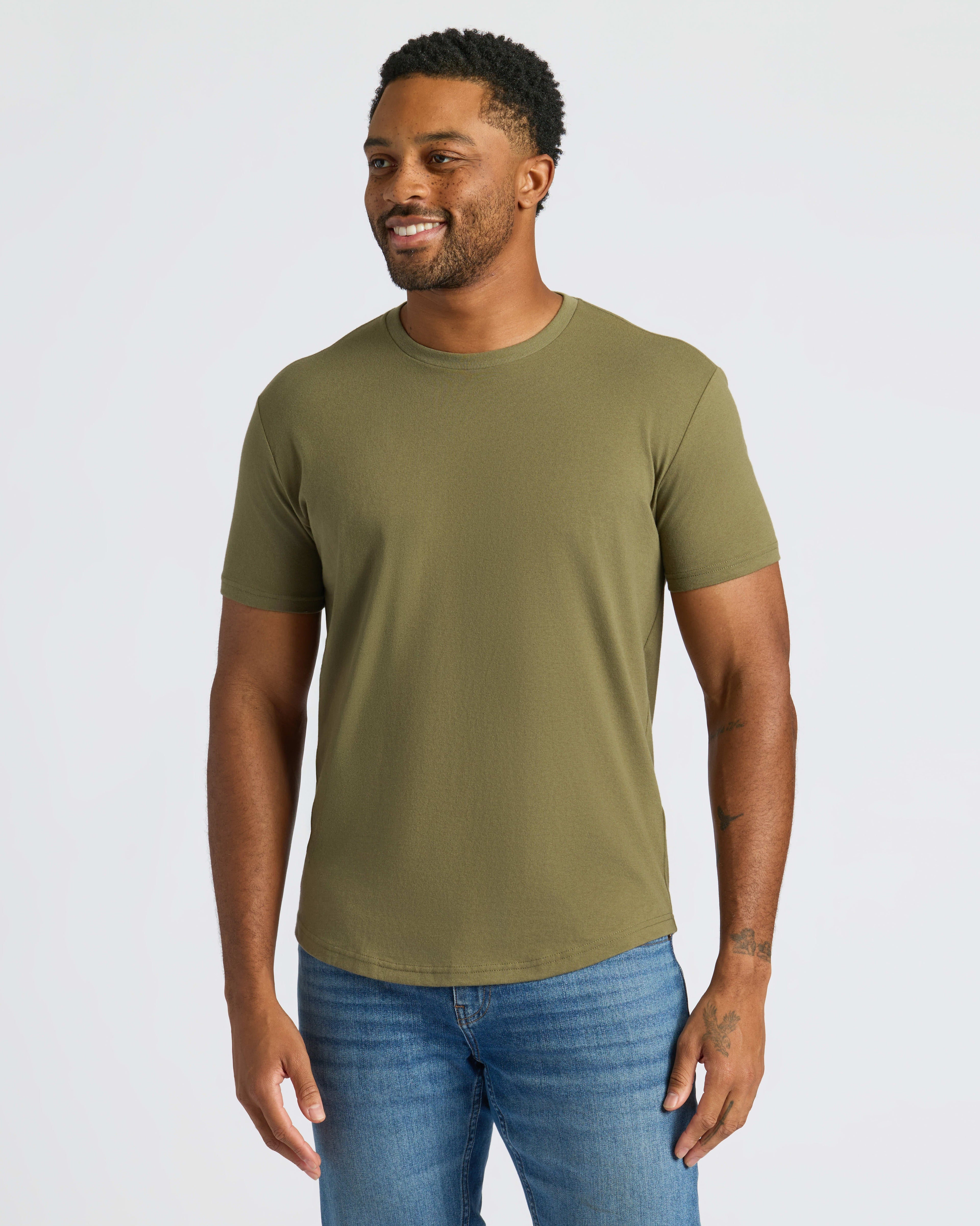 Curved Hem Classic Crew Neck 10-Pack